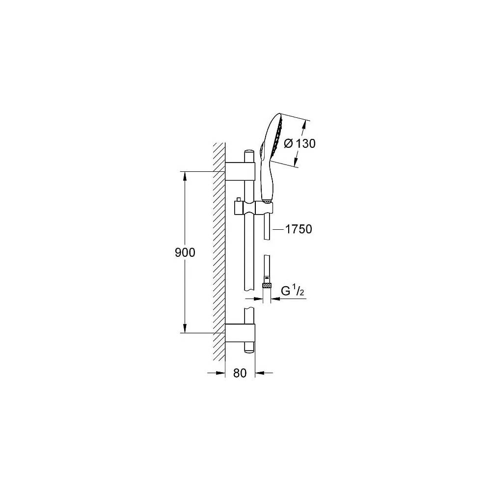 "Grohe" dušo rinkinys "Power&Soul 130" 27738000