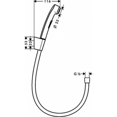 "Hansgrohe" higieninis dušas 32128000