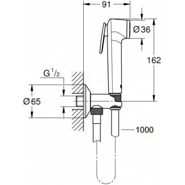 "Grohe" higieninis dušas "Tempesta-F" 26356IL0