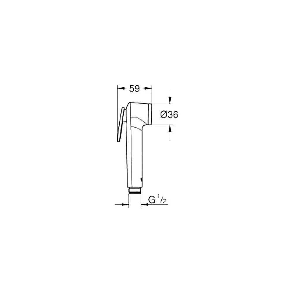 "Grohe" higieninis dušas BauLoop 124895