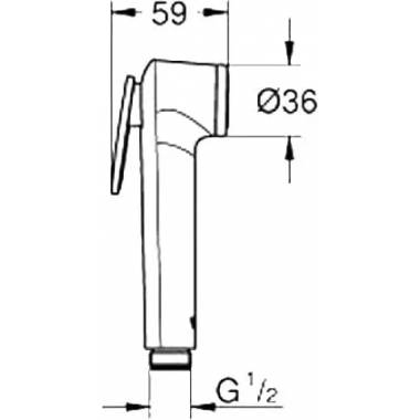 "Grohe" higieninis dušas BauLoop 124895