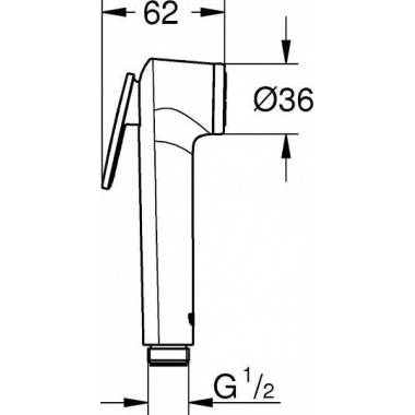 "Grohe" higieninis dušas "Tempesta-F" 27512001