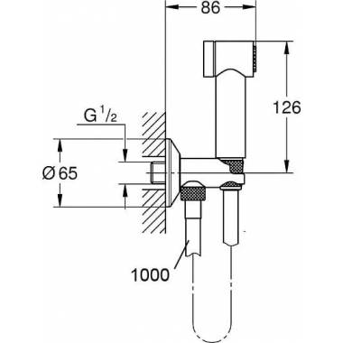 "Grohe" higieninis dušas "Sena Trigger Spray" 35 26329000