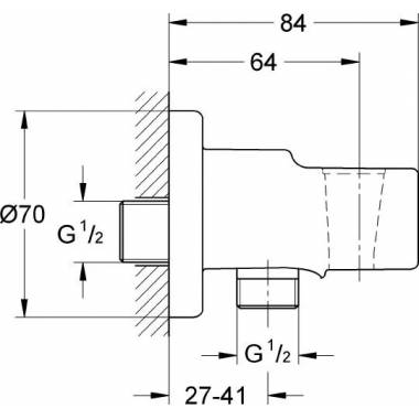 "Grohe" higieninis dušas BauLoop 124895