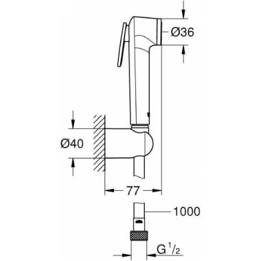 "Grohe" higieninis dušas "Tempesta-F" 26355IL0