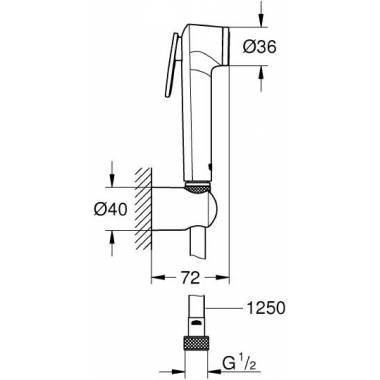 "Grohe" higieninis dušas "Tempesta-F" 26354000