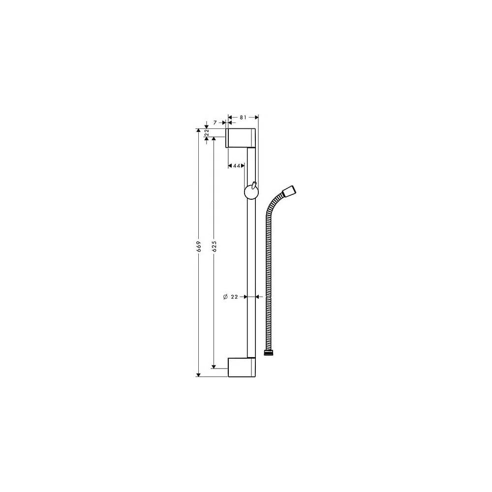 Hansgrohe dušas stienis Crometta 85 Unica 27615000