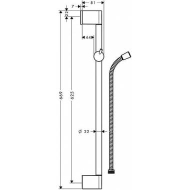 Hansgrohe dušas stienis Crometta 85 Unica 27615000