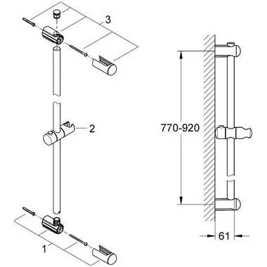 Grohe dušas stienis Euphoria 27500000