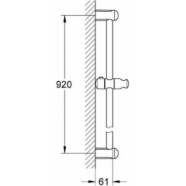 "Grohe" dušo stienis "Tempesta Classic" 27524000