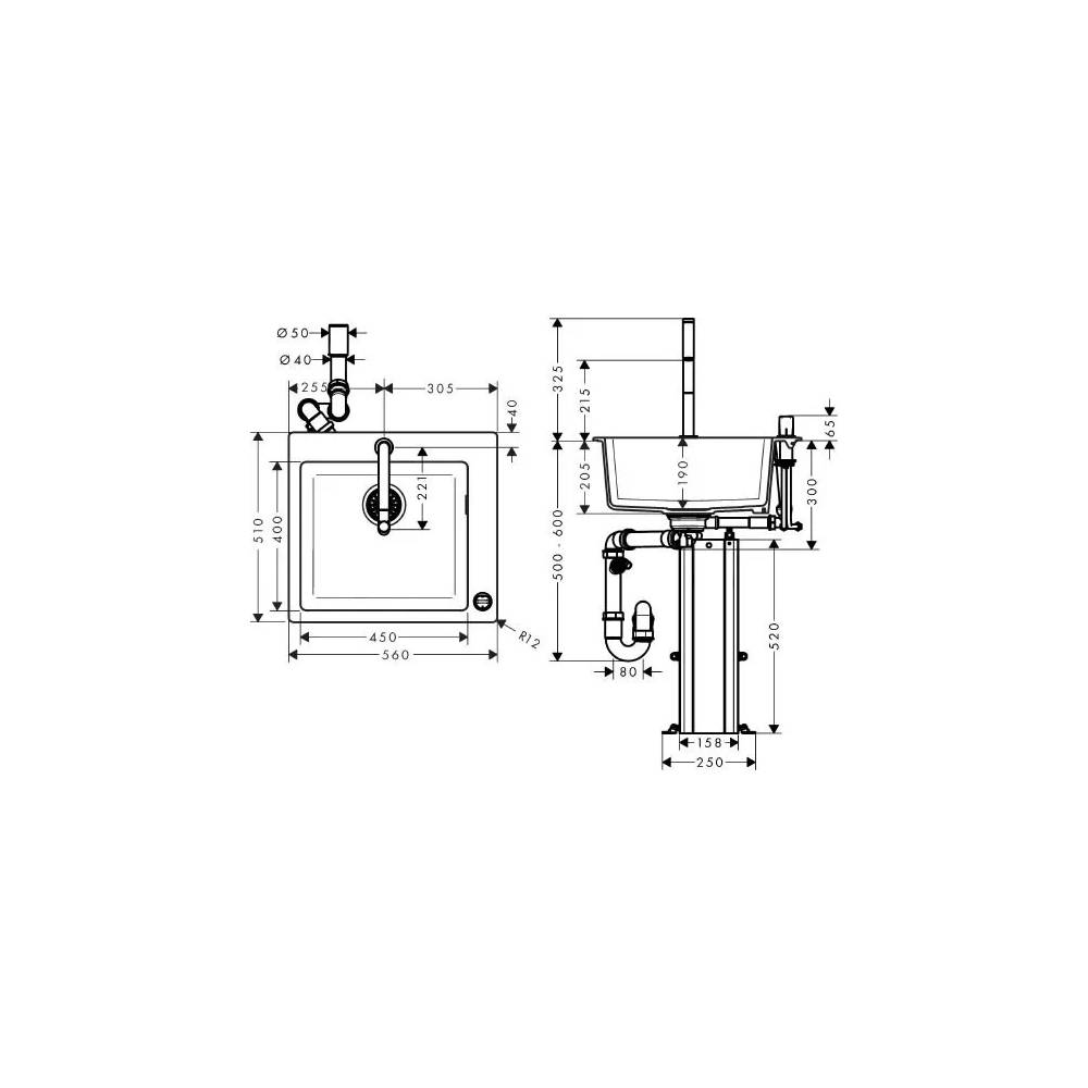 Sukomplektuota: Hansgrohe C51-F450-06 43217000