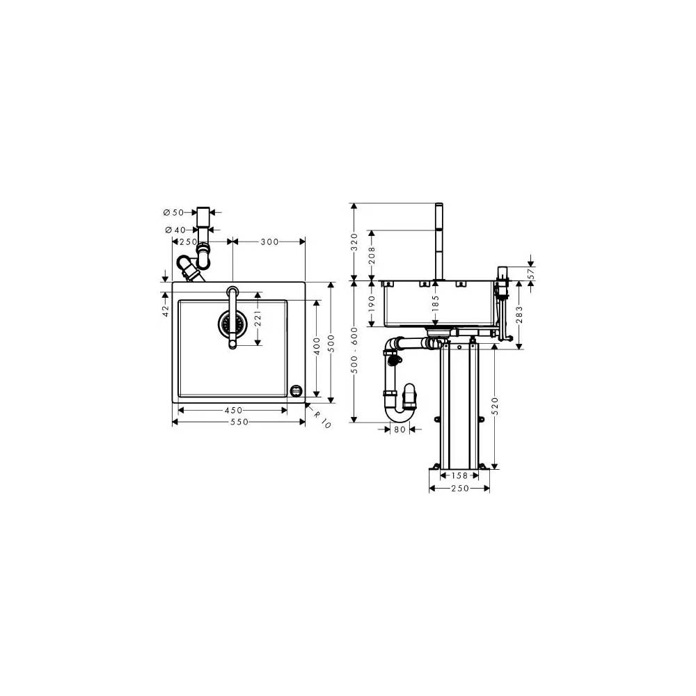 Sukomplektuota: Hansgrohe C71-F450-06 43201800