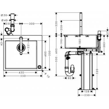 Sukomplektuota: Hansgrohe C71-F450-06 43201800