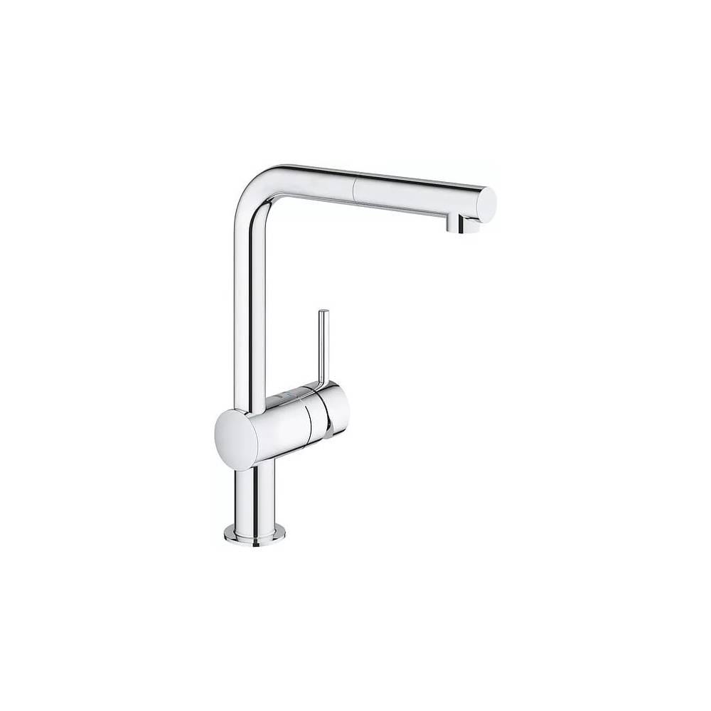 Komplektas: Grohe Minta 31573SD0 Virtuvės kriauklė K500 31571SD0 + maišytuvas Mint 32168000