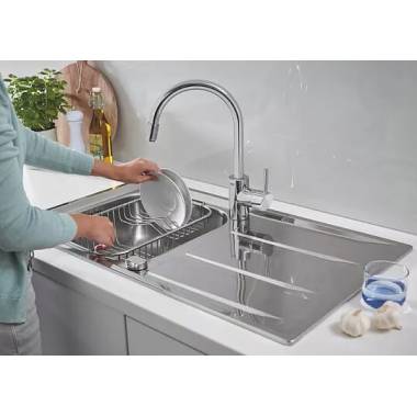 "Grohe" virtuvės kriauklė K400 31566SD0