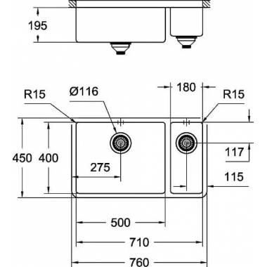 "Grohe" virtuvės kriauklė K700U 31575SD0