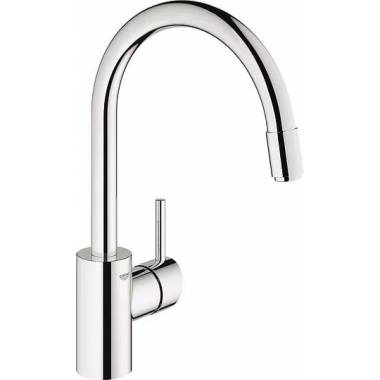 Komplektas: Grohe Concetto 31570SD0 Virtuvės kriauklė K400 31566SD0 + maišytuvas Concetto 32663001