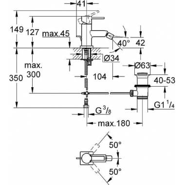 "Grohe" bideto maišytuvas "Allure" 32147000