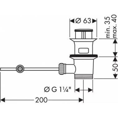 "Hansgrohe" bideto maišytuvas "PuraVida" 15270400