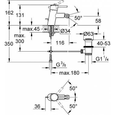 "Grohe Bidet Concetto" maišytuvas 32208001