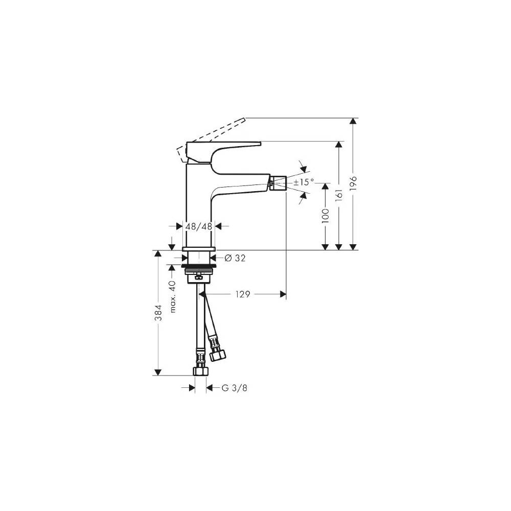 "Hansgrohe Bidet Metropol" maišytuvas 32520700