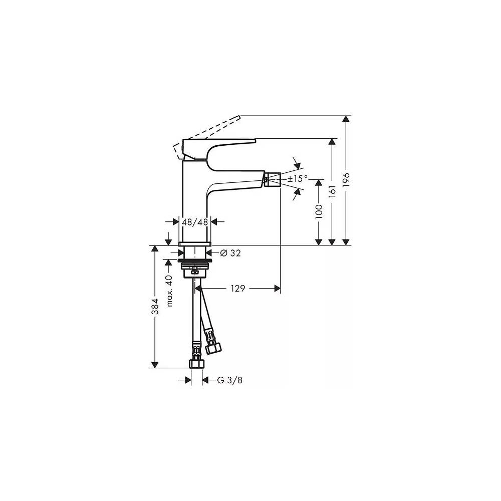 "Hansgrohe Bidet Metropol" maišytuvas 32520000