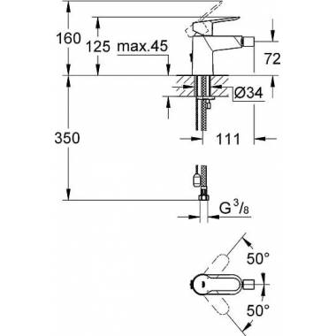 "Grohe Bidet BauEdge" maišytuvas 23332000