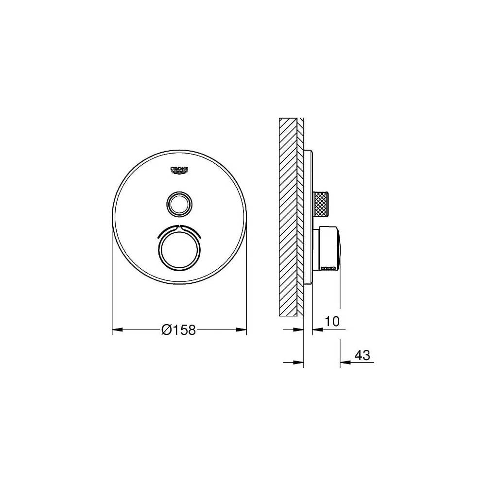 "Grohe" dušo maišytuvas "Grohtherm SmartControl" 29144000