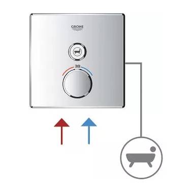 "Grohe" dušo maišytuvas "Grohtherm SmartControl" 29147000