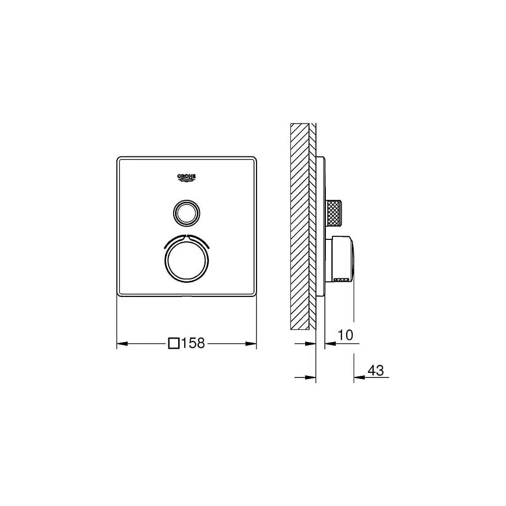 "Grohe" dušo maišytuvas "Grohtherm SmartControl" 29147000