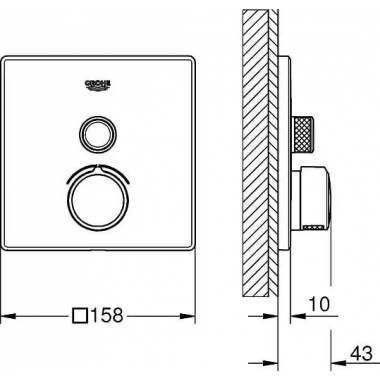 "Grohe" dušo maišytuvas "Grohtherm SmartControl" 29147000