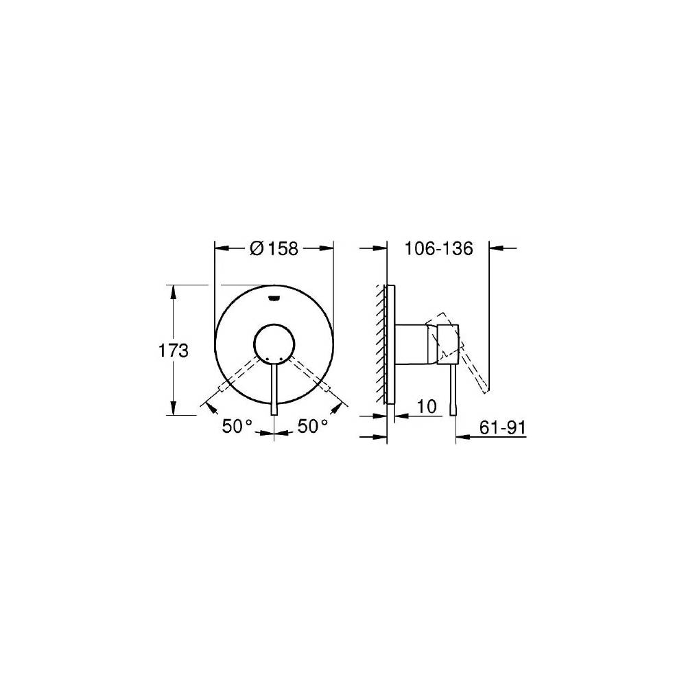 "Grohe Essence" dušo maišytuvas 24057001