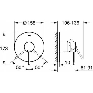 "Grohe Essence" dušo maišytuvas 24057001