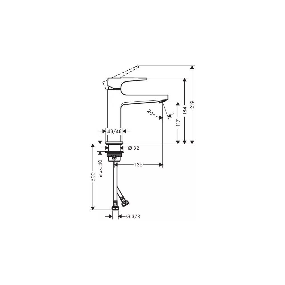 "Hansgrohe Metropol" praustuvo maišytuvas 32507340