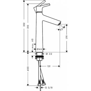 "Hansgrohe Talis S" praustuvo maišytuvas 72031000