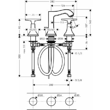 "Hansgrohe Metropol Classic" praustuvo čiaupas 31306000