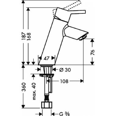 "Hansgrohe Talis" praustuvo maišytuvas 32041000