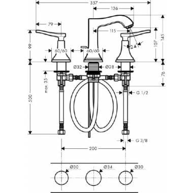 "Hansgrohe Metropol Classic" praustuvo čiaupas 31330000