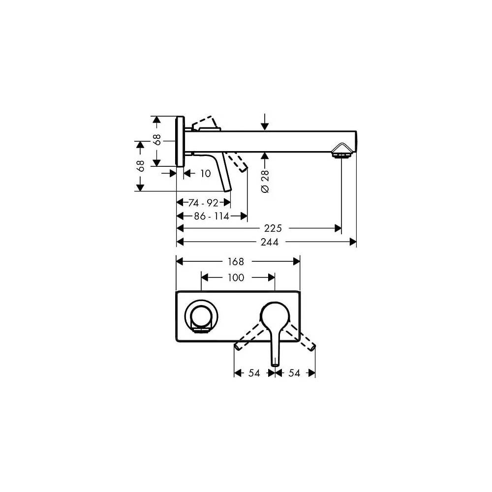 "Hansgrohe Talis S" praustuvo maišytuvas 72111000