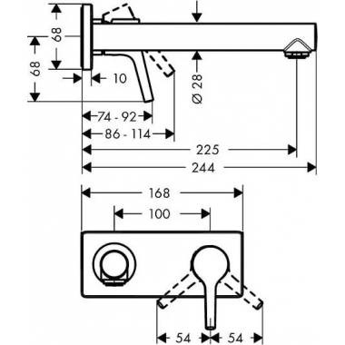 "Hansgrohe Talis S" praustuvo maišytuvas 72111000