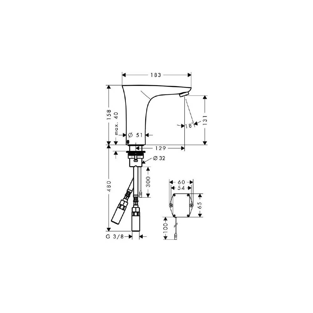 "Hansgrohe" praustuvo maišytuvas "PuraVida" 15170000