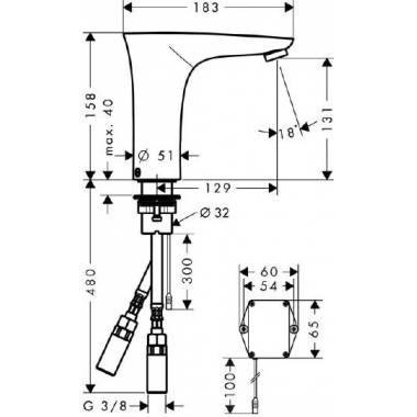 "Hansgrohe" praustuvo maišytuvas "PuraVida" 15170000