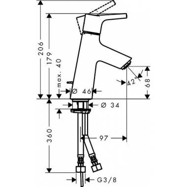 "Hansgrohe Talis S" praustuvo maišytuvas 72010000