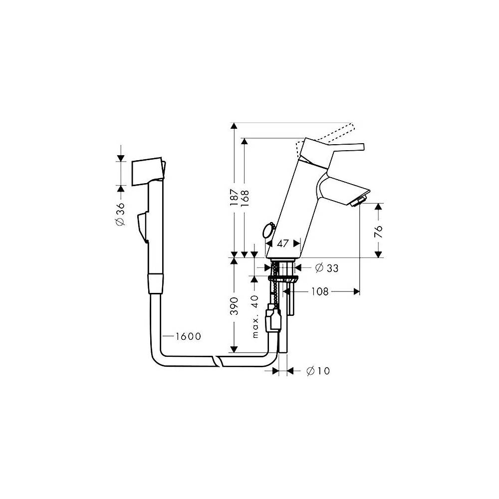 "Hansgrohe Talis S2" praustuvo maišytuvas 32140000