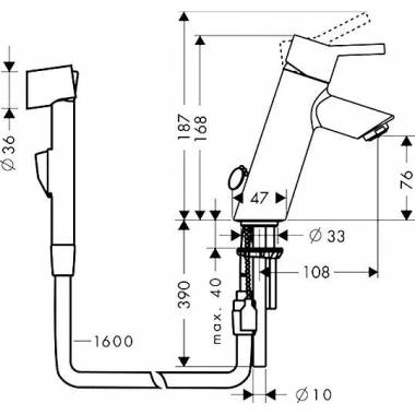 "Hansgrohe Talis S2" praustuvo maišytuvas 32140000