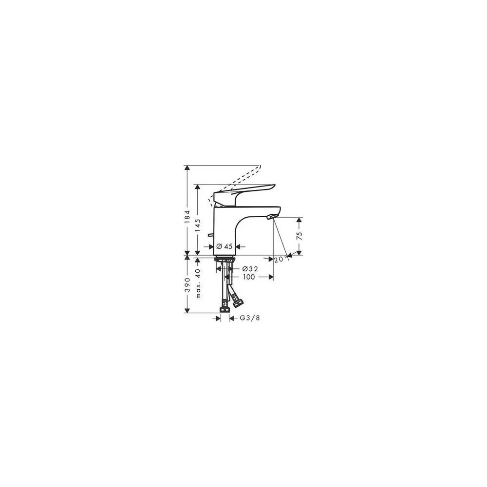 "Hansgrohe" praustuvo maišytuvas "Logis E" 71160000