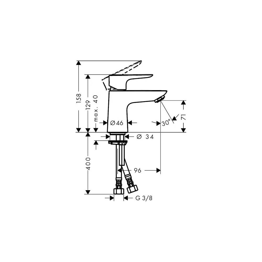 "Hansgrohe Talis E" praustuvo maišytuvas 71702000