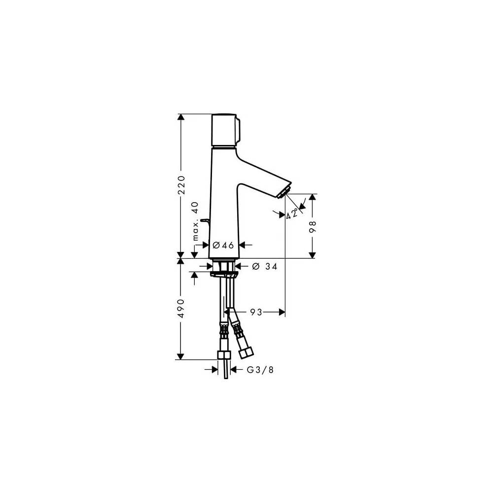 "Hansgrohe Talis Select S" praustuvo maišytuvas 72042000