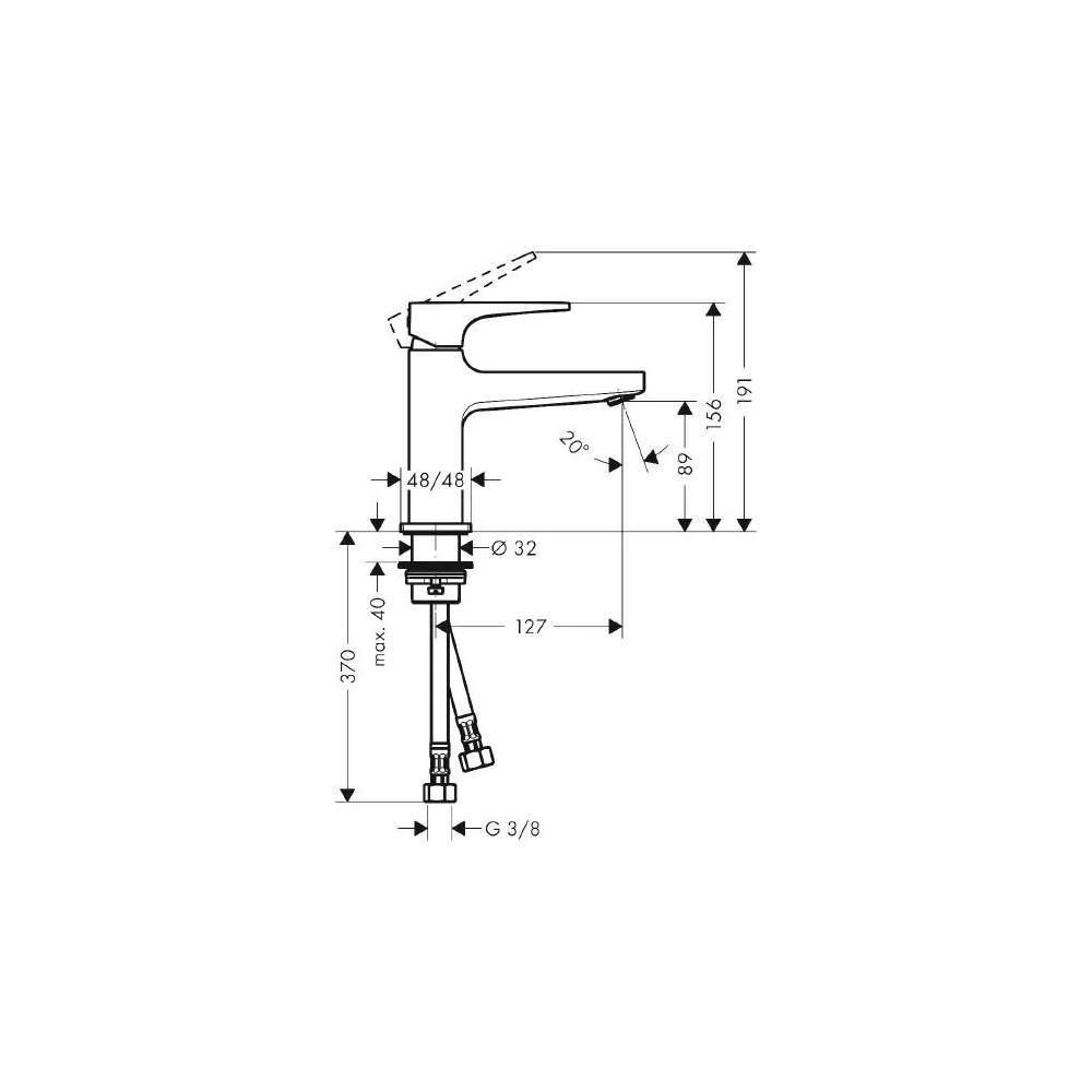 "Hansgrohe Metropol" praustuvo maišytuvas 32500990