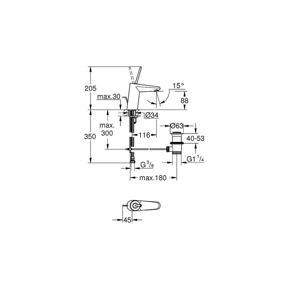 "Grohe" praustuvo maišytuvas "Eurodisc joy" 23425LS0